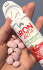 Viên ngậm bổ sung sắt Iron Melts Chewable 50 viên của Thụy Sĩ