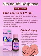 Siro hạ sốt cho bé nội địa Pháp - Doliprane