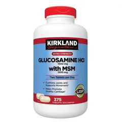Viên uống Glucosamin Kirkland HCL with MSM 1500mg - Hộp 375v - Mỹ