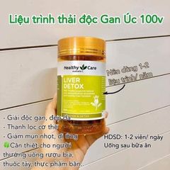 Hỗ trợ thải độc gan Liver Detox lọ 100 viên - Healthy Care