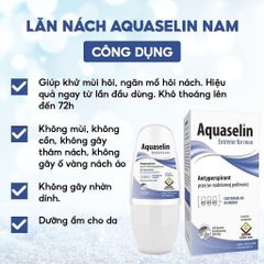 Lăn Khử Mùi Aquaselin Châu Âu 50ml - Hiệu Quả Ngăn Mồ Hôi 72 Giờ Dùng Cho Nam Nữ, Sản Phẩm Từ Ba Lan