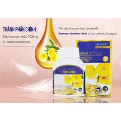 Tinh Dầu Hoa Anh Thảo Úc Vitatree 100 Viên - Hỗ Trợ Giảm Đau Kinh Nguyệt, Cân Bằng Hormone Nữ, Sức Khỏe Tổng Quát