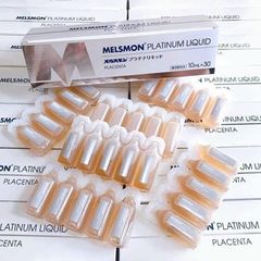 Nhau thai ngựa Melsmon Platinum Liquid Placenta 30 ống của Nhật Bản