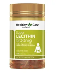 Mầm đậu nành của Úc Healthy Care Super Lecithin 1200mg chính hãng