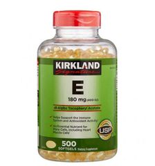 Vitamin E 400 IU Hộp 500 Viên  Kirkland  Nắp Đỏ  Của Mỹ Chính Hãng