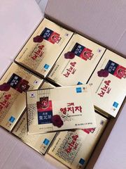 Trà Nấm Linh Chi Buleebang Hàn Quốc - Lingshi Mushroom Tea 100 Gói - Hỗ Trợ Sức Khỏe, Giảm Mỡ, Thanh Lọc Cơ Thể