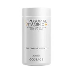 Viên Uống Bổ Sung Vitamin C Codeage Liposomal 180 Viên - Tăng Cường Miễn Dịch & Làm Đẹp Da, Công Nghệ Hấp Thụ Cao