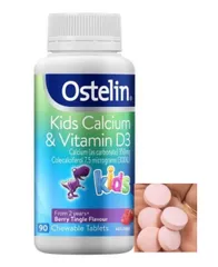 Viên Nhai Canxi Chiều Cao Cho Bé Ostelin Kids Calcium & Vitamin D3