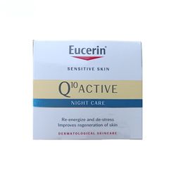 Kem Dưỡng Eucerin Q10 Active Night 50mL - Chống Nhăn và Làm Tươi Trẻ Da, Chất Lượng Cao từ Đức, Dành Cho Da Nhạy Cảm