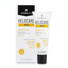 Kem Chống Nắng Heliocare 360 Gel Oil Free SPF50+ 50ml - Bảo Vệ Da Nhờn Mụn, Dạng Gel Thấm Nhanh, Chống Oxy Hóa Tối Ưu
