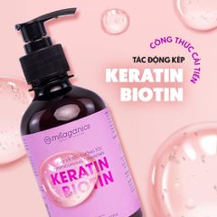 Dầu Xả Tóc Biotin & Keratin Siêu Mọc Tóc Milaganics 240ml