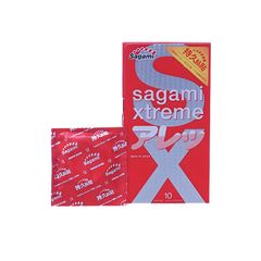 Sagami Điểm Nổi & Kéo Dài - Bao Cao Su Nhật Bản Hộp 10 Cái