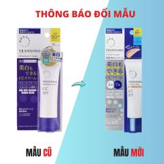 Kem Chống Nắng Dưỡng Trắng Transino Tone Up CC Cream 30G - Chống Nắng SPF 50+ PA++++, Che Khuyết Điểm, Trang Điểm Tự Nhiên Nhật Bản