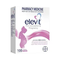 Viên uống Elevit bổ sung vitamin cho bà bầu (Hộp 100 viên)
