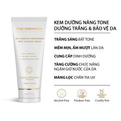 Combo Kem Dưỡng Trắng Sáng Da May Essential 200ml - Cream & Lotion Chăm Sóc Da Toàn Diện, Bảo Vệ 24h