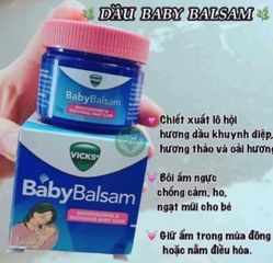Kem bôi ấm ngực Vicks Baby Balsam hũ 50g