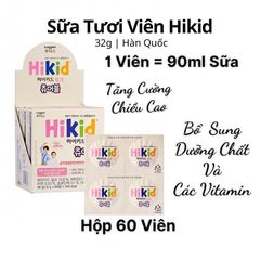 Sữa Hikid dạng viên kẹo cho trẻ từ 1-12 tuổi <Hàng nội địa>