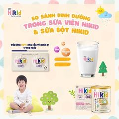 Sữa Hikid dạng viên kẹo cho trẻ từ 1-12 tuổi <Hàng nội địa>