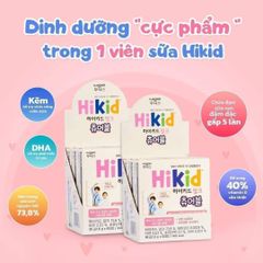 Sữa Hikid dạng viên kẹo cho trẻ từ 1-12 tuổi <Hàng nội địa>