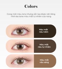 Kính Áp Tròng Eyesm Lady Brown Màu Nâu Tây - Lens Hàn Quốc Chống UV, Thích Hợp Độ Cận 0-8 Độ, Sử Dụng 720Giờ