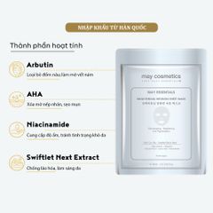 Mặt Nạ Trắng Da May Essentials Brightening Infusion Sheet Mask - Giải Pháp Làm Sáng Da, Giảm Thâm Nám Cho Mọi Loại Da