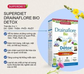 Giải Độc Nội Tạng 5in1 Cao Cấp Détox Drainaflore Bio 20 Ống, Pháp