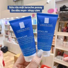Gel Rửa Mặt Tạo Bọt La Roche-Posay Effaclar 50ml - Sữa Rửa Mặt Cho Da Dầu Nhạy Cảm, Kiểm Soát Nhờn, Ngăn Ngừa Mụn