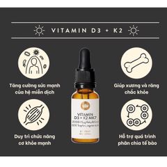 Vitamin D3 K2 MK7 Sunday Natural của Đức hỗ trợ tăng chiều cao cho bé