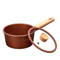 Nồi quánh Ceramic Tiger Queen CWCB-18B 18cm 1.9L - Chống dính, chịu nhiệt, sử dụng bếp từ, bếp gas, nắp kiếng chịu nhiệt, dễ vệ sinh