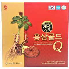 Nước hồng sâm nhung hươu linh chi Gold Q Hàn Quốc hộp 30 gói x 50ml