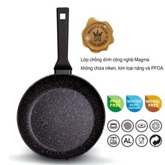 Chảo Chống Dính Kuchen Flonal 26cm - Chất Liệu Nhôm Cao Cấp, Bền Bỉ, Dùng An Toàn Cho Sức Khỏe, Phù Hợp Với Mọi Bếp