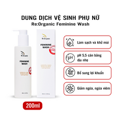 Dung dịch vệ sinh phụ nữ Re:Organic Feminine Wash 200ml