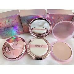 Phấn Phủ Cellio Shining Ex Two Way Cake 12g - Lớp Nền Tự Nhiên, Kiểm Soát Dầu, Che Khuyết Điểm - Mỹ Phẩm Hàn Quốc Cao Cấp