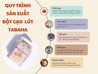 Bột Gạo Lứt Rang Xay Nguyên Chất TABAHA 500g - Hỗ Trợ Giảm Cân, Đẹp Da, Tốt Cho Tim Mạch và Tiêu Hóa