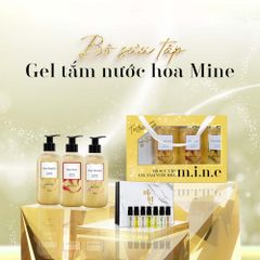 Bộ sưu tập Gel tắm nhũ vàng và nước hoa mine
