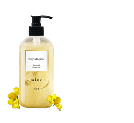 Gel Tắm Cao Cấp Mine Stay Magical 500g - Hương Nước Hoa Quyến Rũ, Dưỡng Sạch Sâu và Giúp Da Trắng Sáng Từ Niacinamide