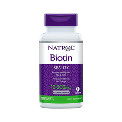 Viên uống hỗ trợ mọc tóc Natrol Biotin 10000mg 100 viên