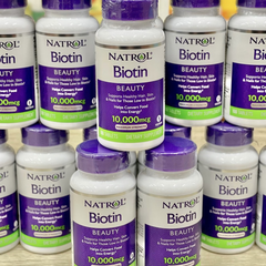 Viên uống hỗ trợ mọc tóc Natrol Biotin 10000mg 100 viên