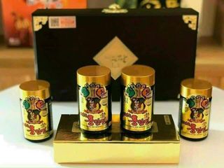 Cao Hồng Sâm Hàn Quốc Kanghwa Hộp Gỗ 250g x 4 Lọ - Thực Phẩm Bảo Vệ Sức Khỏe, Tăng Cường Đề Kháng, Giảm Căng Thẳng