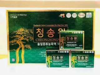 Viên Tinh Dầu Thông Đỏ Cheong Song Won Hàn Quốc 180 Viên - Hỗ Trợ Tăng Cường Sức Khỏe & Đề Kháng Tự Nhiên
