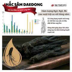 Hắc Sâm Củ Khô Daedong Hàn Quốc 150g - Sản Phẩm Cao Cấp Chăm Sóc Sức Khỏe, Hỗ Trợ Điều Hòa Huyết Áp và Mỡ Máu
