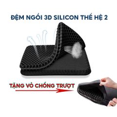 Đệm ngồi 3D Silicon văn phòng lót mông thế hệ 2 giảm đau thâm mông