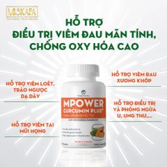 Viên Uống Nghệ Mpower Curcumin Plus - Hỗ Trợ Kháng Viêm, Chống Oxy Hóa Hiệu Quả Cao, Sức Khỏe Dạ Dày, Phục Hồi Nhanh Chóng