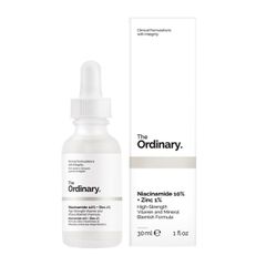 Tinh Chất The Ordinary Niacinamide 10% + Zinc 1% 30ml - Serum Chăm Sóc Da Giảm Mụn, Làm Sáng Da, Phù Hợp Mọi Loại Da