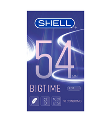 BCS Shell Bigtime  Size 54mm, siêu mỏng, kéo dài thời gian  Hộp 10 cái