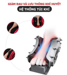Máy Massage Chân Hồng Ngoại Fuki FK-6811 - Thiết Bị Điều Trị Thư Giãn, Remote & Nhiệt Bổ Sung, Sang Trọng