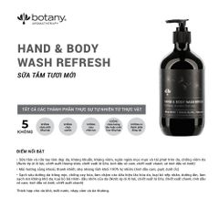 Sữa tắm tươi mát cho tay và cơ thể - Hand And Body Wash Refresh
