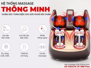Máy massage chân thông minh 4D OKACHI JP-988 Plus