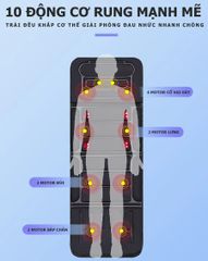 Nệm Massage Toàn Thân nhiệt và hồng ngoại OKACHI JP-M799
