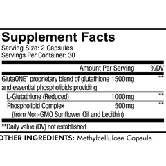 Viên uống trắng da Codeage 1000mg Liposomal Glutathione - Hỗ trợ làm sáng da, hộp 60 viên, không GMO, sản xuất tại Mỹ